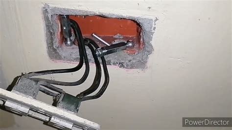 loose electrical box in wall|electrical box screw hole broken.